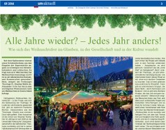 Alle Jahre wieder? - Jedes Jahr anders! (12/2016) 